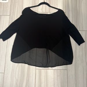One Clothing Black Flowy Top